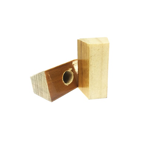 Base Furada de Madeira 10x30mm<small>bf1030 - Madeira</small>