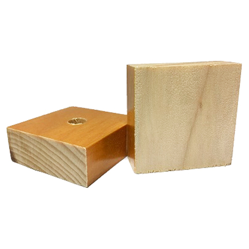 Base Furada de Madeira 150x150mm<small>bf150150 - Madeira</small>