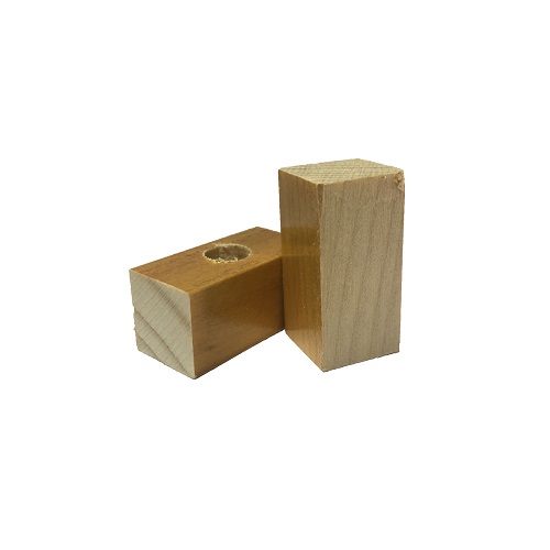 Base Furada de Madeira 15x30mm<small>bf1530 - Madeira</small>