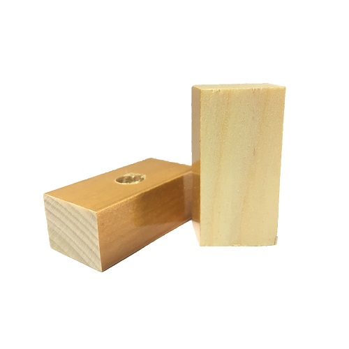 Base Furada de Madeira 20x40mm<small>bf2040 - Madeira</small>