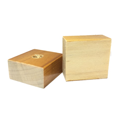 Base Furada de Madeira 25x25mm<small>bf2525 - Madeira</small>
