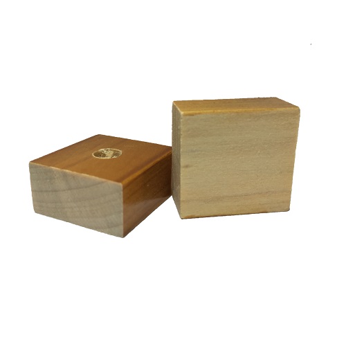 Base Furada de Madeira 25x40mm<small>bf2540 - Madeira</small>