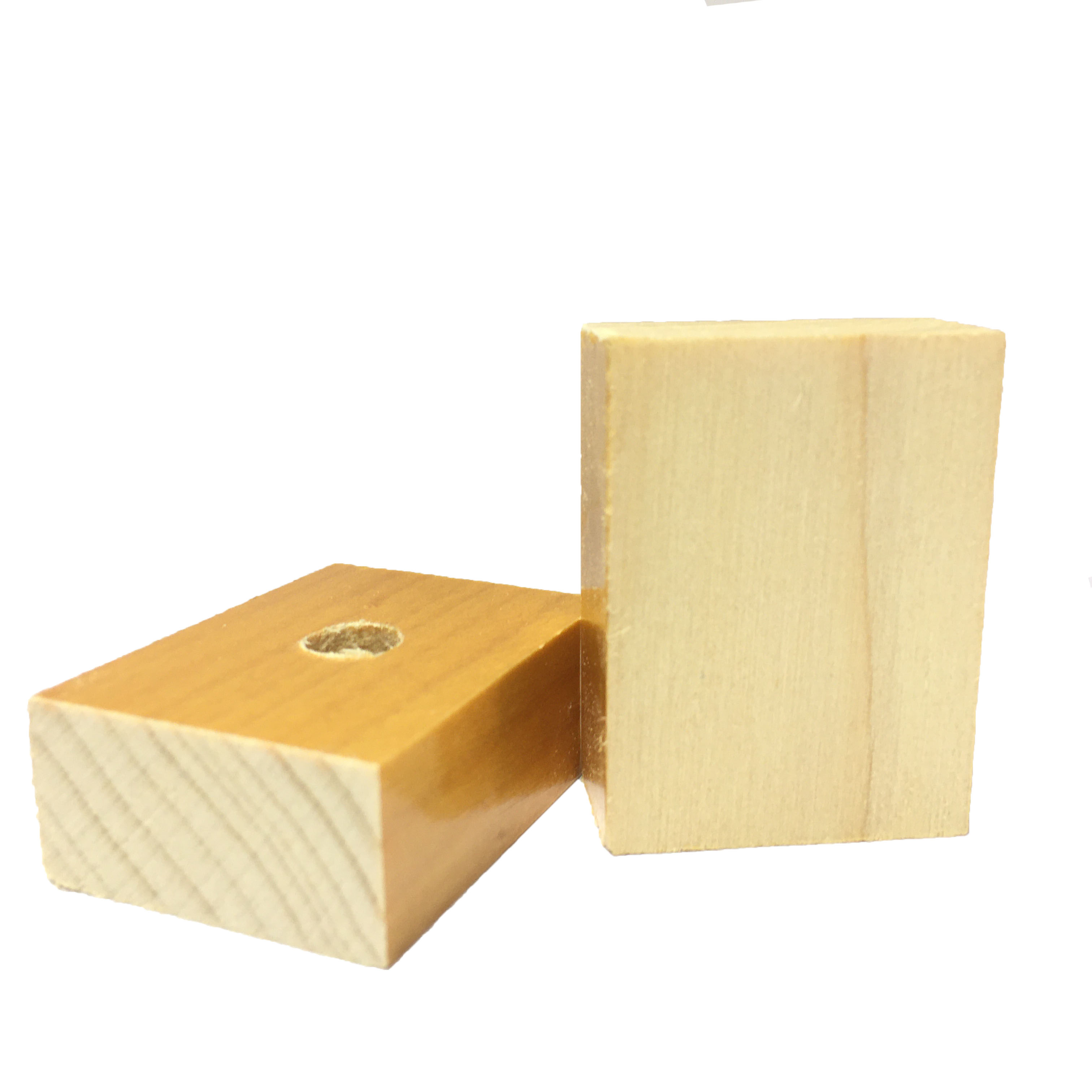 Base Furada de Madeira 25x50mm<small>bf2550 - Madeira</small>