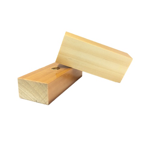 Base Furada de Madeira 25x60mm<small>bf2560 - Madeira</small>