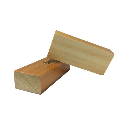 Base Furada de Madeira 25x70mm<small>bf2570 - Madeira</small>