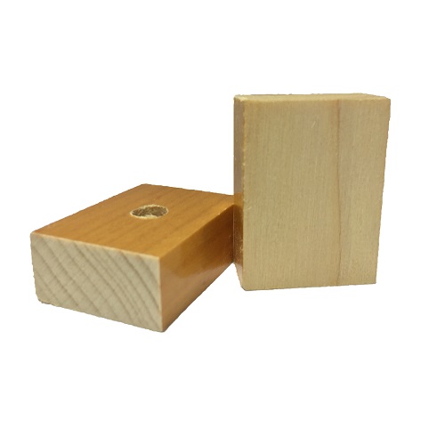 Base Furada de Madeira 30x30mm<small>bf3030 - Madeira</small>