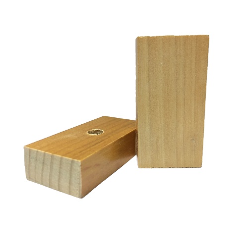 Base Furada de Madeira 30x70mm<small>bf3070 - Madeira</small>