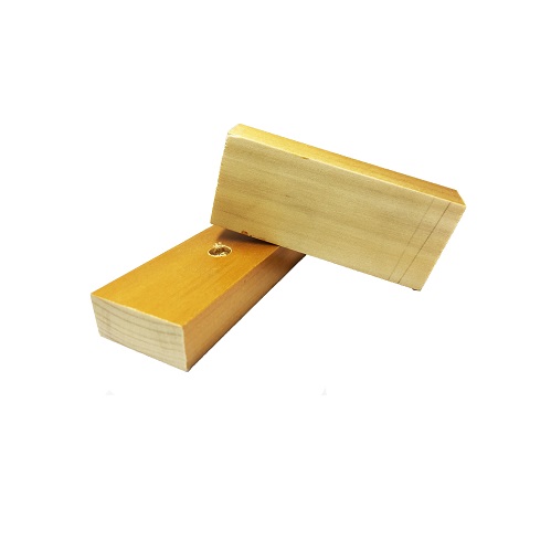 Base Furada de Madeira 35x80mm<small>bf3580 - Madeira</small>