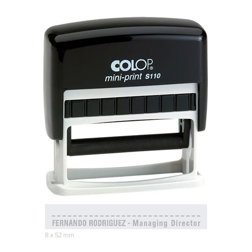 Colop Mini Printer S110 Preto 8x52mm<small>cs110 - Colop</small>