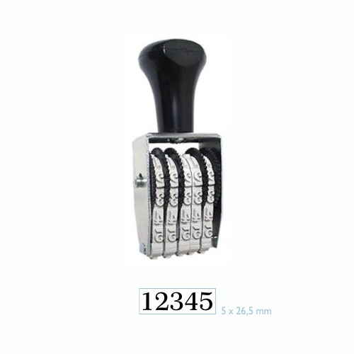 Numerador 5 DÍgitos 5mm Data Kanji<small>dk0505 - Data Kanji</small>