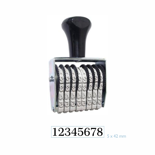 Numerador 8 DÍgitos 5mm Data Kanji<small>dk0508 - Data Kanji</small>