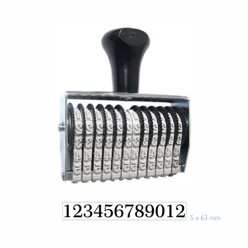 Numerador 12 DÍgitos 5mm Data Kanji<small>dk0512 - Data Kanji</small>