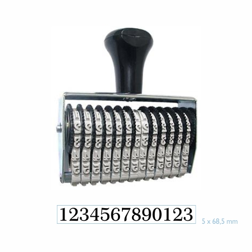 Numerador 13 DÍgitos 5mm Data Kanji<small>dk0513 - Data Kanji</small>
