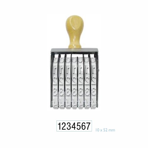 Numerador 7 DÍgitos 10mm Data Kanji<small>dk1007 - Data Kanji</small>