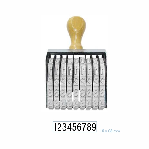 Numerador 9 DÍgitos 10mm Data Kanji<small>dk1009 - Data Kanji</small>
