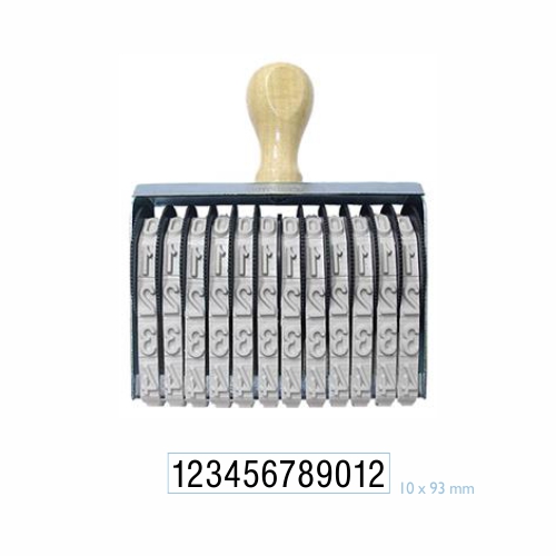 Numerador 12 DÍgitos 10mm Data Kanji<small>dk1012 - Data Kanji</small>