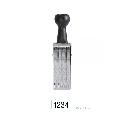 Numerador 4 DÍgitos 15mm Data Kanji<small>dk1504 - Data Kanji</small>