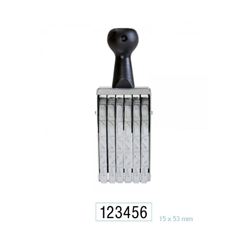 Numerador 6 DÍgitos 15mm Data Kanji<small>dk1506 - Data Kanji</small>