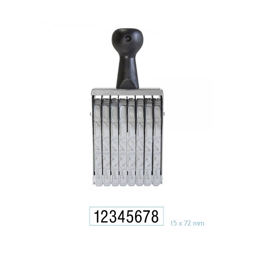 Numerador 8 DÍgitos 15mm Data Kanji<small>dk1508 - Data Kanji</small>