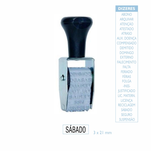 Marcador CartÃo de Ponto 25 Palavras Data Kanji<small>dk3303 - Data Kanji</small>
