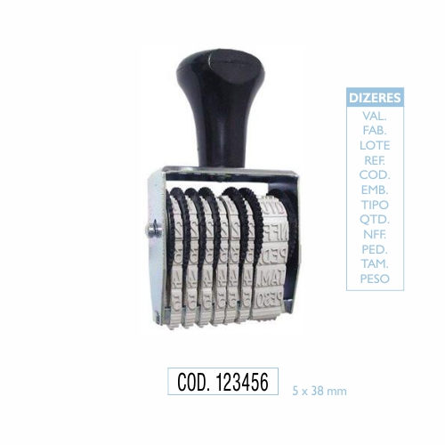 Marcador ProduÇÃo 6 Fitas Data Kanji 4mm<small>dk3406 - Data Kanji</small>