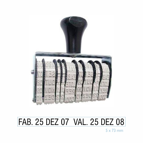 Datador Duplo Linear 5mm Data Kanji<small>dk3505 - Data Kanji</small>