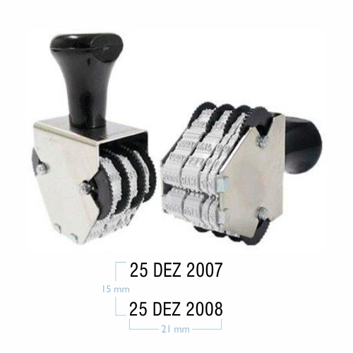 Datador Duplo Sobreposto 3mm Data Kanji<small>dk3603 - Data Kanji</small>