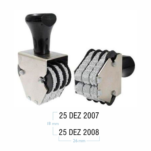 Datador Duplo Sobreposto Darf 4mm Data Kanji<small>dk3604 - Data Kanji</small>
