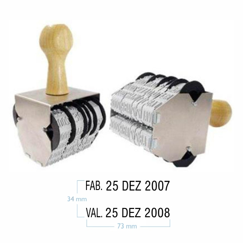 Datador Duplo Sobreposto 10mm Data Kanji<small>dk36101 - Data Kanji</small>