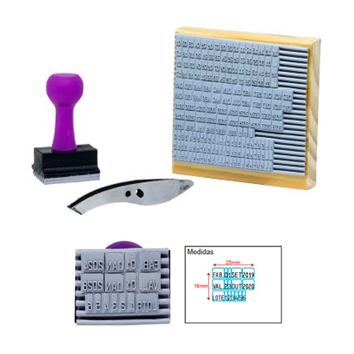 Datador Triplo Sobreposto 3 Mm 6 DÍgitos - Val/fab<small>dk38031 - Data Kanji</small>