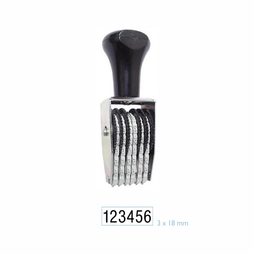 Numerador Estreito 6 Digitos 3mm Data Kanji<small>dk5306 - Data Kanji</small>