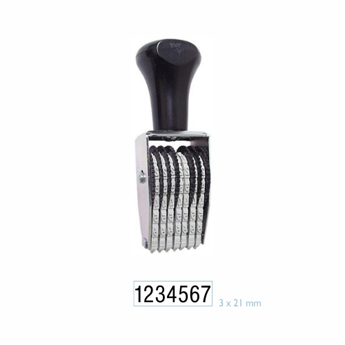 Numerador Estreito 7 Digitos 3mm Data Kanji<small>dk5307 - Data Kanji</small>