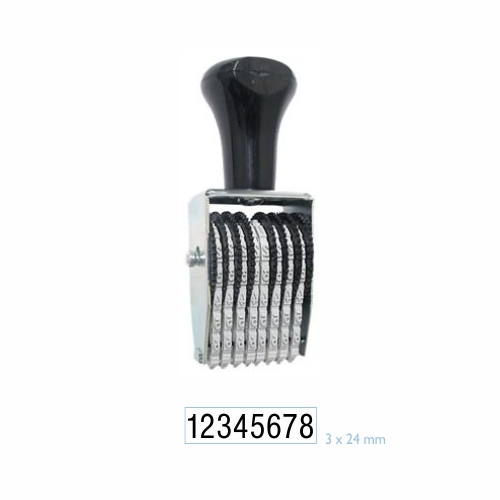 Numerador Estreito 8 Digitos 3mm Data Kanji<small>dk5308 - Data Kanji</small>