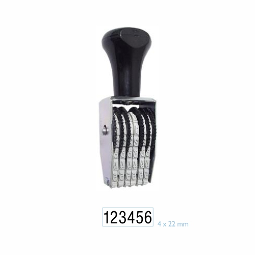 Numerador Estreito 6 Digitos 4mm Data Kanji<small>dk5406 - Data Kanji</small>