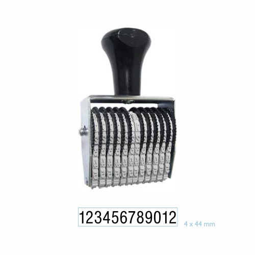 Numerador Estreito 12 Digitos 4mm Data Kanji<small>dk5412 - Data Kanji</small>