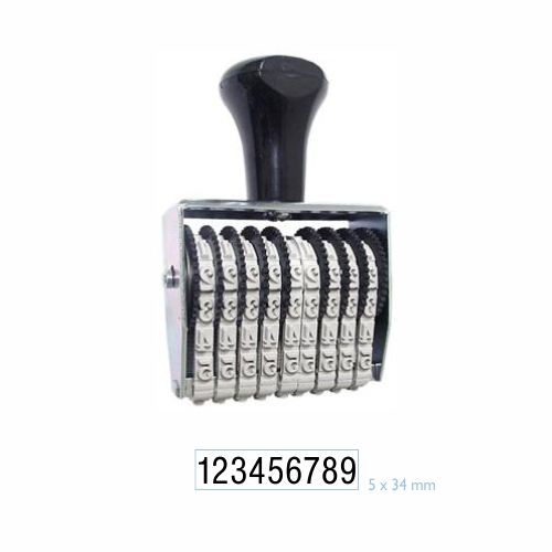 Numerador Estreito 9 Digitos 5mm Data Kanji<small>dk5509 - Data Kanji</small>