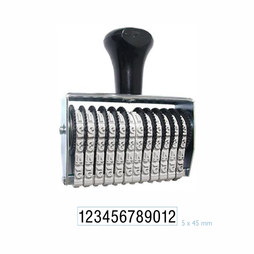 Numerador Estreito 12 Digitos 5mm Data Kanji<small>dk5512 - Data Kanji</small>