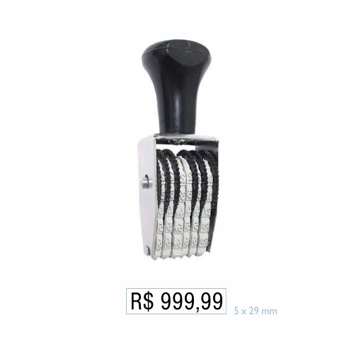 Marcador de PreÇos 6 Fitas 5mm 999,99 Data Kanji<small>dk5906 - Data Kanji</small>