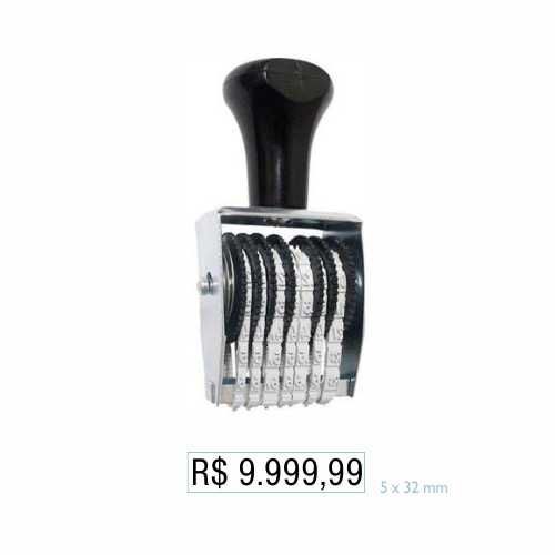 Marcador de PreÇos 7 Fitas 5mm 9999,99 Data Kanji<small>dk5907 - Data Kanji</small>