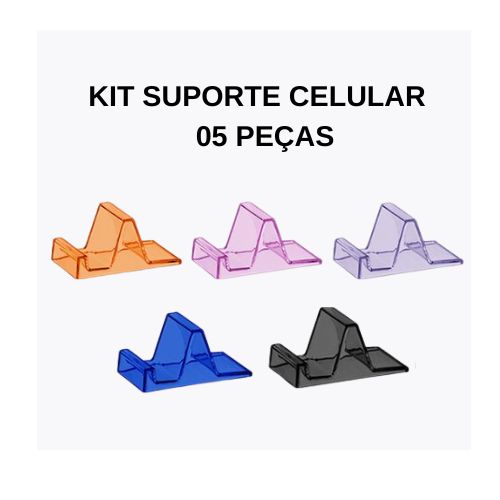 Suporte de Mesa para Celular Kit 5 Unidades<small>e20kit05 - Diversos</small>