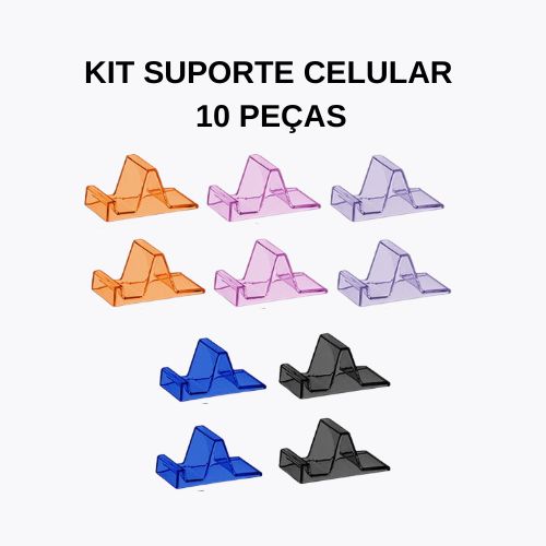 Suporte de Mesa para Celular Kit 10 Unidades<small>e20kit10 - Diversos</small>