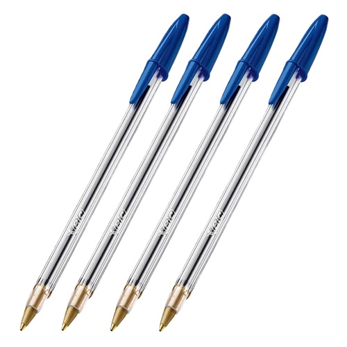 Caneta Bic Azul 4 PeÇas<small>epenbic04az - Diversos</small>