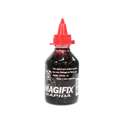 Tinta de Secagem RÁpida Magifix 120ml Vermelha<small>mtpl120vm - Magifix</small>