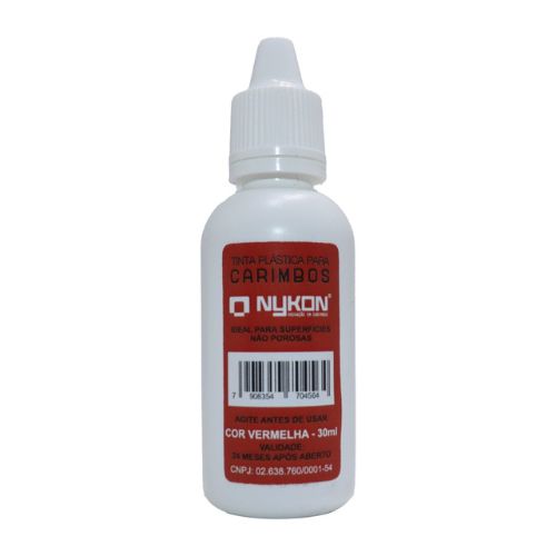 Tinta de Secagem RÁpida Nykon 30ml Vermelha<small>ntpl30vm - Nykon</small>