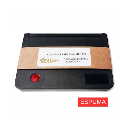 Almofada Espuma Vermelho N3 Realpen 70x105mm<small>rpae3vm - Real Pen</small>