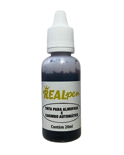 Tinta Preta Realpen 20ml<small>rpt20pr - Real Pen</small>
