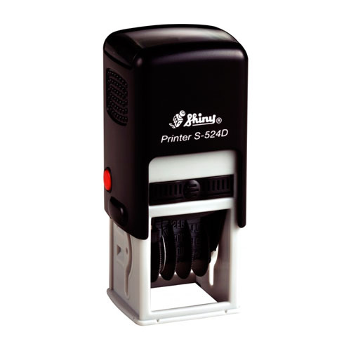 Datador Shiny Printer 524d Preto 24x24mm<small>sd524 - Shiny</small>