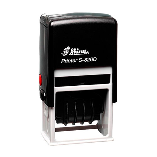 Datador Shiny Printer S826d Preto 24x41mm<small>sd826 - Shiny</small>
