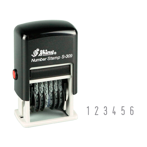 Mini Numerador Shiny S309 6 Digitos 3mm<small>sn309 - Shiny</small>