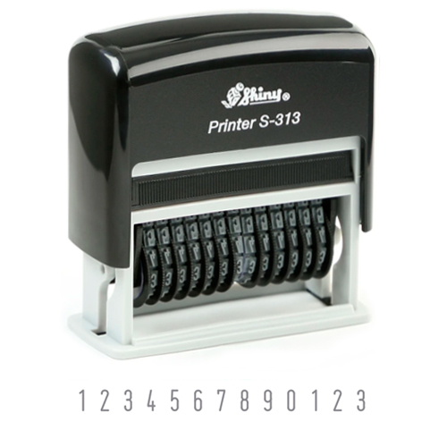 Shiny Mini Printer S313 Numerador 13dig 4mm<small>sn313 - Shiny</small>
